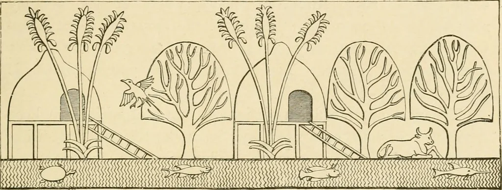 An illustration from The dawn of astronomy; a study of the temple-worship and mythology of the ancient Egyptians, 1894, leaf 367