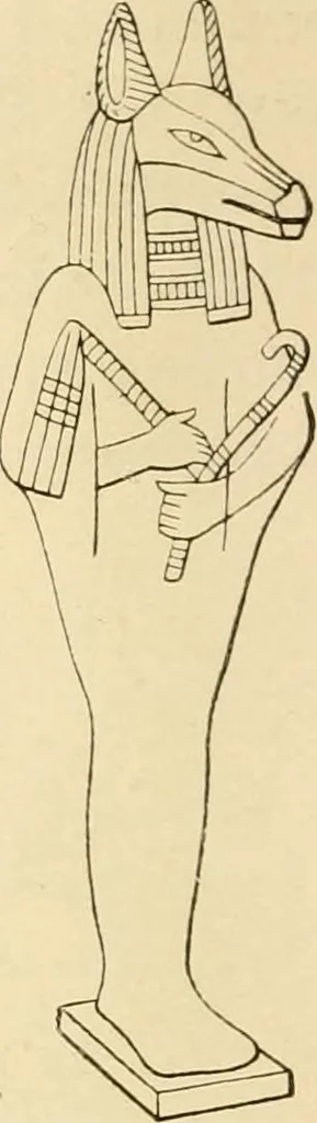 An illustration from The dawn of astronomy; a study of the temple-worship and mythology of the ancient Egyptians, 1894, leaf 46