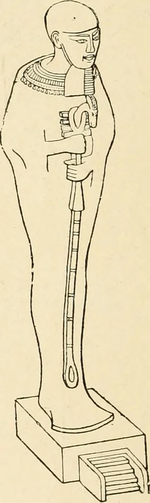 An illustration from The dawn of astronomy; a study of the temple-worship and mythology of the ancient Egyptians, 1894, leaf 58