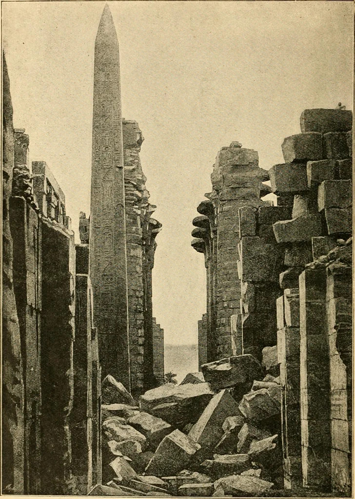 An illustration from The dawn of astronomy; a study of the temple-worship and mythology of the ancient Egyptians, 1894, leaf 6