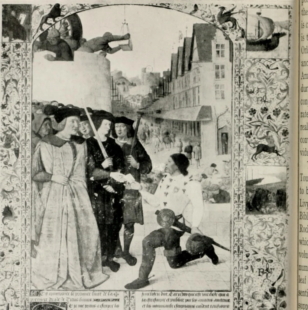 An illustration from The dawn of the French renaissance, 1918, leaf 612