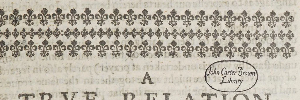 An illustration from The day-breaking, if not the sun-rising of the Gospell with the Indians in New-England, 1647, leaf 9