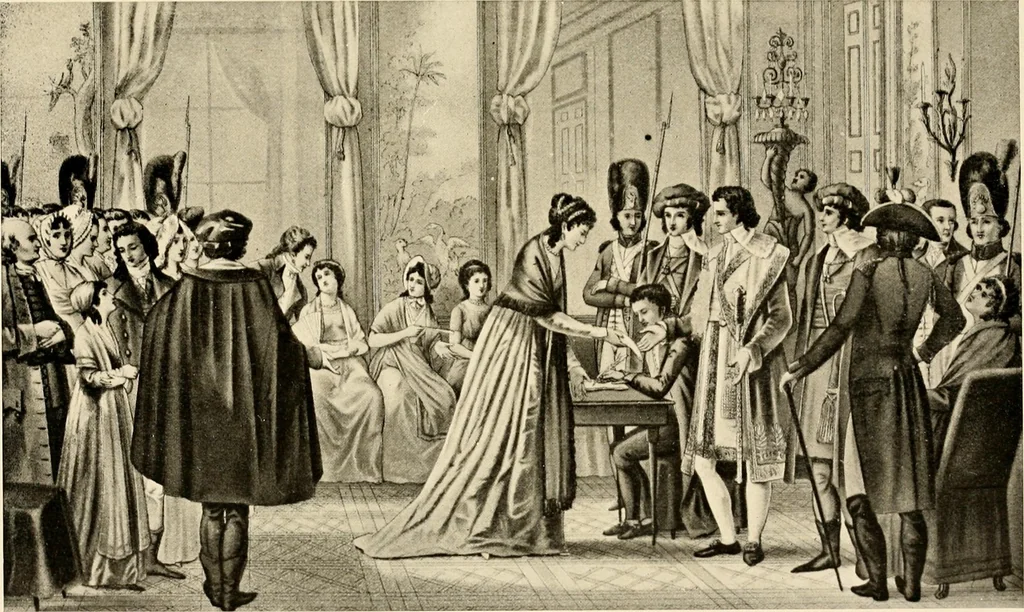 An illustration from The days of the Directoire, 1910, leaf 55