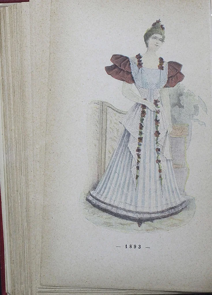 An illustration from Un Siècle De Modes Féminines: 1794-1894, 1895, leaf 217