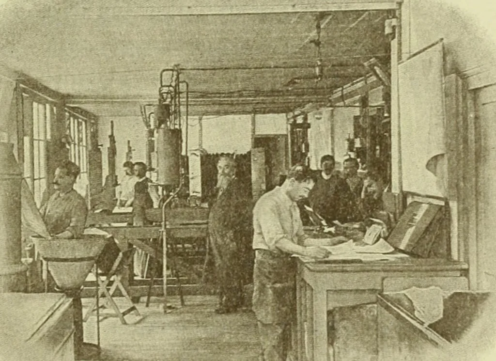 An illustration from Débuts de l'imprimerie en France : l'Imprimerie nationale, l'Hôtel de Rohan, 1905, leaf 138