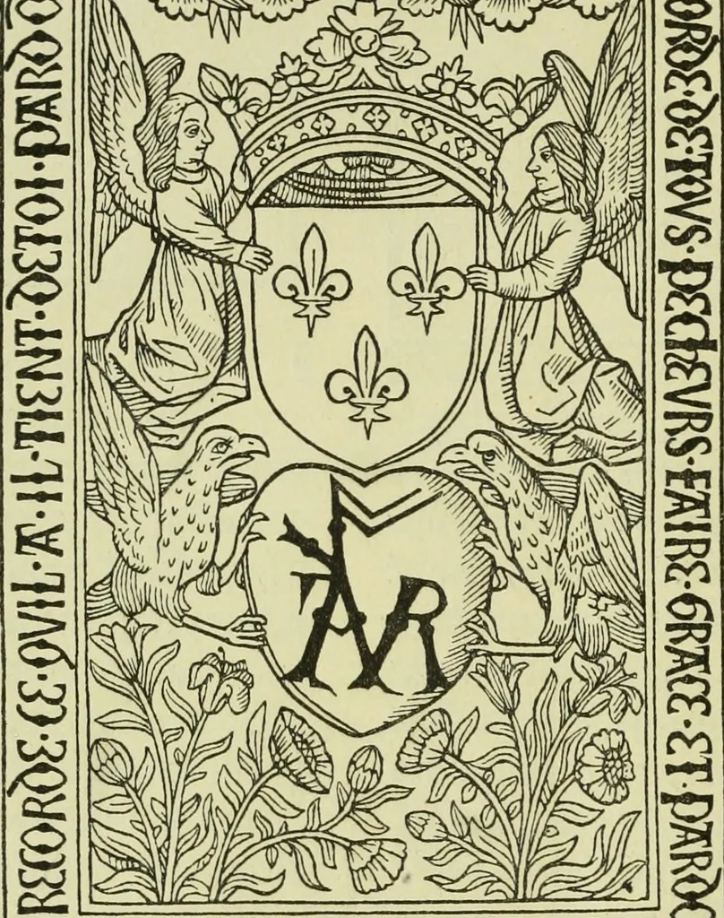 An illustration from Débuts de l'imprimerie en France : l'Imprimerie nationale, l'Hôtel de Rohan, 1905, leaf 71