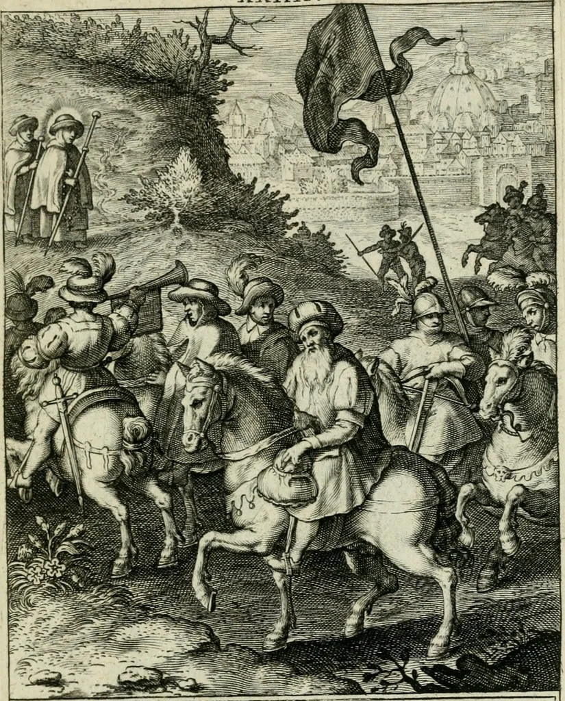 An illustration from D. Catharinae Senensis virginis Ss.mae Ord. Praedicatorum vita ac miracula selectiora formis aeneis expressa, 1603, leaf 58