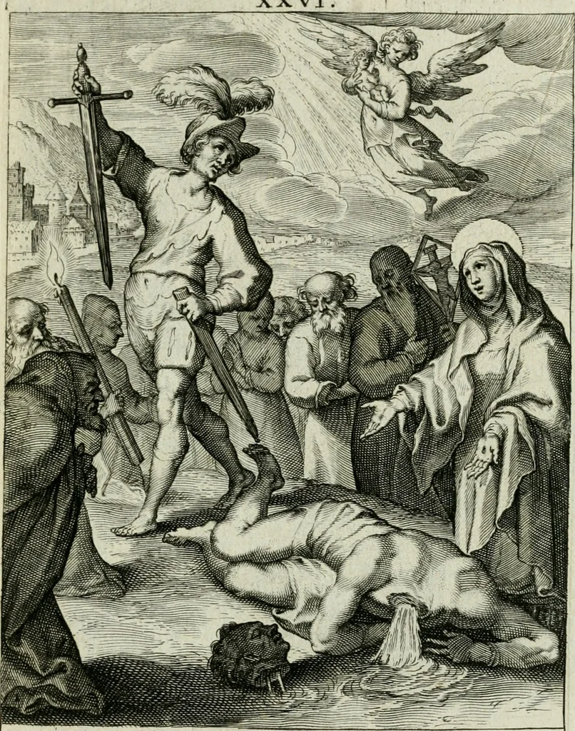 An illustration from D. Catharinae Senensis virginis Ss.mae Ord. Praedicatorum vita ac miracula selectiora formis aeneis expressa, 1603, leaf 62