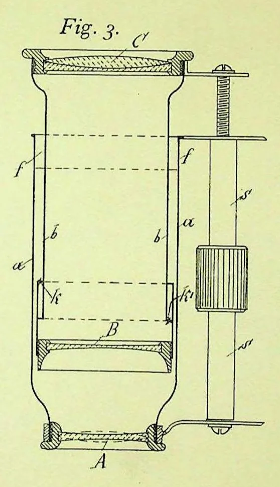 An illustration from Biese - Telescope for variable magnification, German Patent 76921 of 1894, 1894, leaf 0
