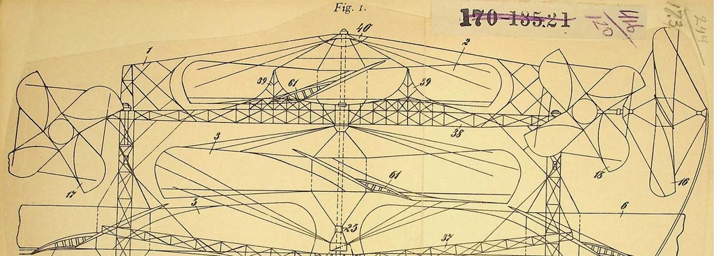 An illustration from Neyen - Screw plane, German Patent 222868 of 1910, 1910, leaf 0