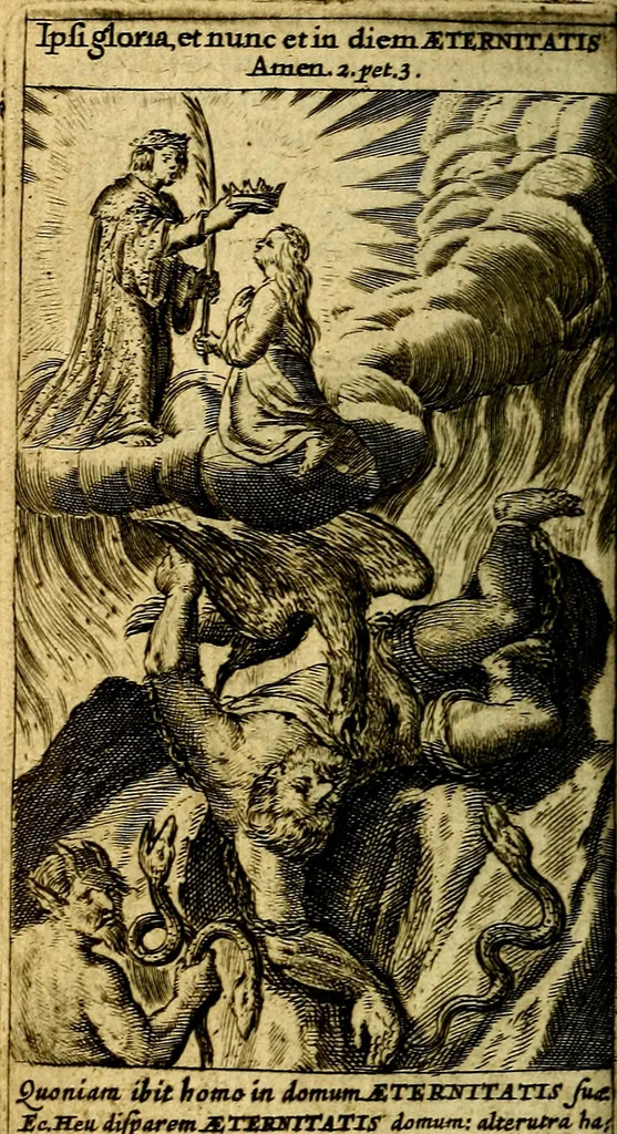 An illustration from De aeternitate considerationes coram Ser.mo vtriusque Bavariae Duce, S.R.I. Archidapifero, Electore, Maximiliano et Ser.ma Coninge Elisabetha explicatae:, 1634, leaf 179