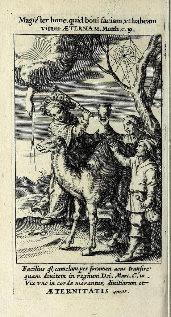 An illustration from De aeternitate considerationes : coram Sermo. vtriusq[ue] Bavariae Duce, S.R.I. Archidapifero, Electore, Maximiliano et Sermâ. coniuge Elisabetha explicatae : eisdem inscriptae et dedicatae, 1631, leaf 94