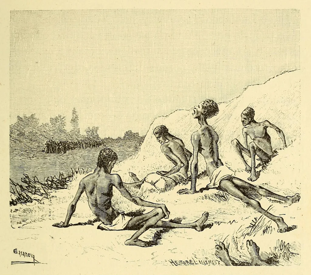 An illustration from De Angola á contra-costa; descripção de uma viagem atravez do continente africano .., 1886, leaf 21