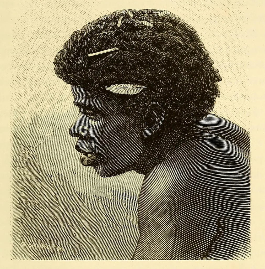 An illustration from De Angola á contra-costa; descripção de uma viagem atravez do continente africano .., 1886, leaf 321