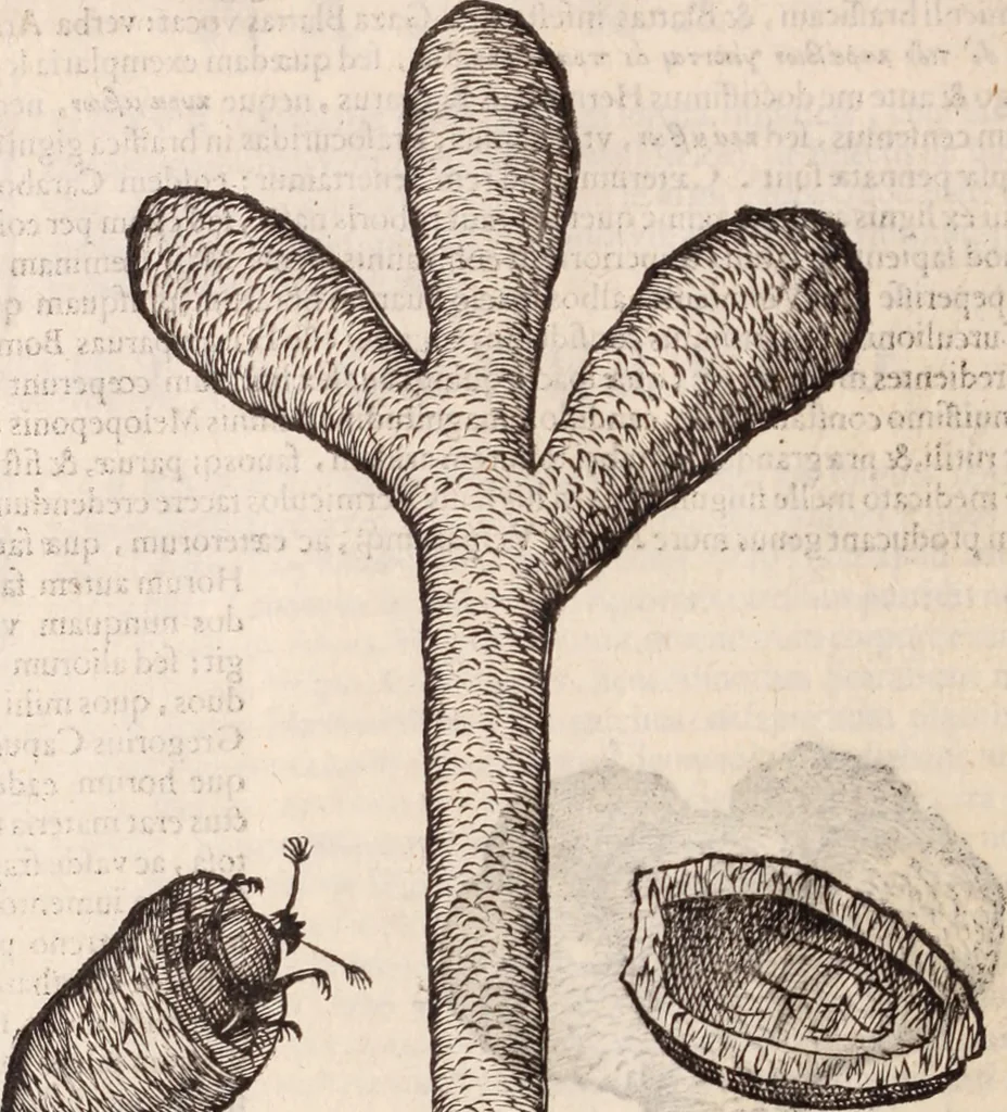 An illustration from De animalibus insectis libri septem : cum singulorum iconibus ad viuum expressis / autore Ulysse Aldrovando ... ; ad sereniss: Franc. Mariam Secundum ..., 1602, leaf 475