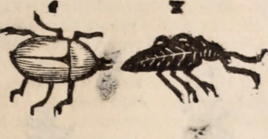 An illustration from De animalibus insectis libri septem : cum singulorum iconibus ad viuum expressis / autore Ulysse Aldrovando ... ; ad sereniss: Franc. Mariam Secundum ..., 1602, leaf 486