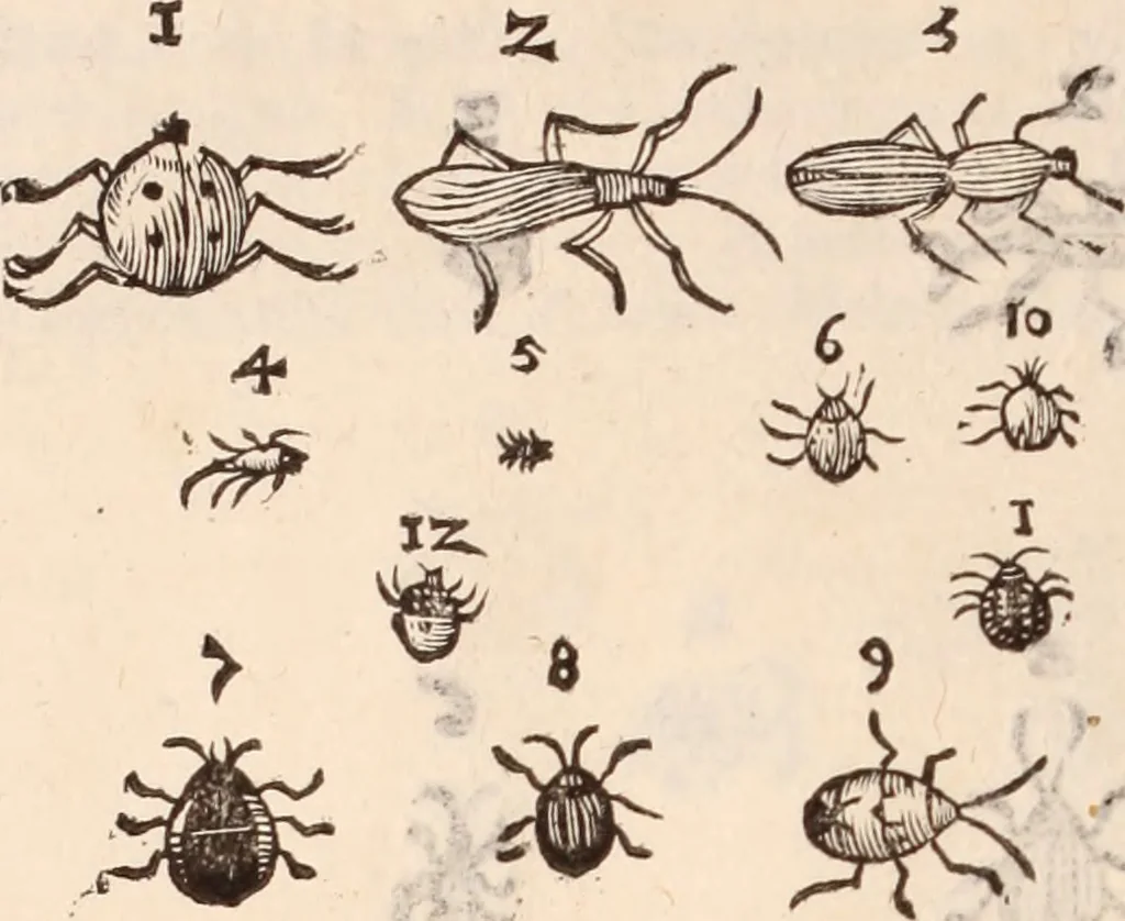 An illustration from De animalibus insectis libri septem : cum singulorum iconibus ad viuum expressis / autore Ulysse Aldrovando ... ; ad sereniss: Franc. Mariam Secundum ..., 1602, leaf 489