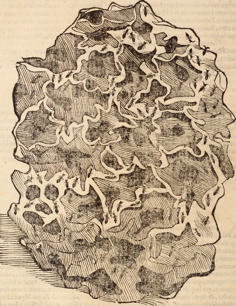 An illustration from De animalibus insectis libri septem : cum singulorum iconibus ad viuum expressis / autore Ulysse Aldrovando ... ; ad sereniss: Franc. Mariam Secundum ..., 1602, leaf 549