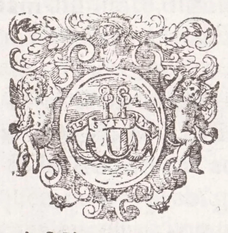An illustration from De anulis antiquis librum singularem : in quo diligenter explicantur eorum nomina multa, primęua origo, materia multiplex, figurae complures, causa efficiens, fines, vsusve plurimi, differentiae ..., 1645, leaf 7
