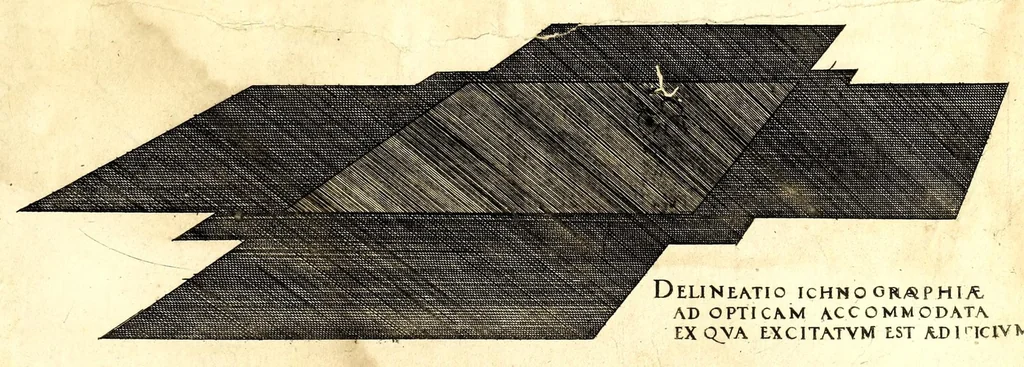 An illustration from De architectura Iacobi Androuetii du Cerceau, opus : quo descriptae sunt aedificiorum quinquaginta planè dissimilium ichnographiae, in omnium non modò potentiorum, sed etiam mediocrium & tenuiorum gratia[m], quos aedificandi studium oblectat: adiunctâ vsus & commoditatis in habitationibus singulis expositione, vnà cum integra cuisque aedificij dimensione. Hûc accedit breuis explicatio de structurarum, quibus aedifica constant, dimensione per orgyiam, que Gallica est architectorum mensura, sex longa pedes: quâ certè methodo nemo non aedificia quaevis metiri, & futuri in aedificando sumptus rationem secum inire poterit .., 1559, leaf 161