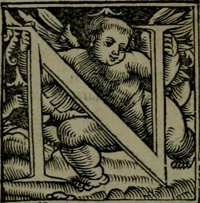 An illustration from De asse et partibus eivs, libri quinque ... nuper recogniti & ampliores facti, à furtógue uindicati ... De asse & partibus eius, breviarivm, 1528, leaf 5