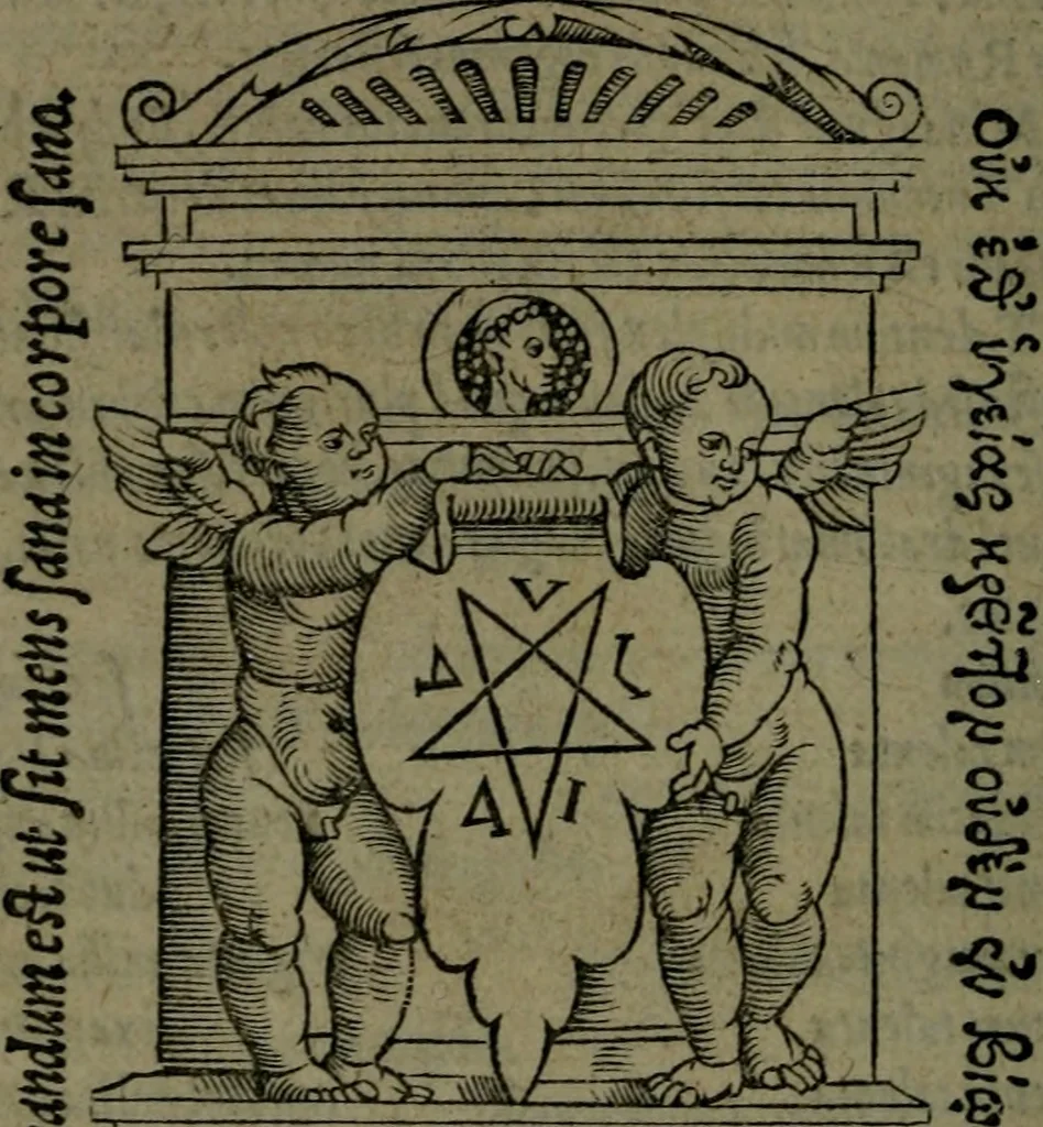 An illustration from De asse et partibus eivs, libri quinque ... nuper recogniti & ampliores facti, à furtógue uindicati ... De asse & partibus eius, breviarivm, 1528, leaf 723