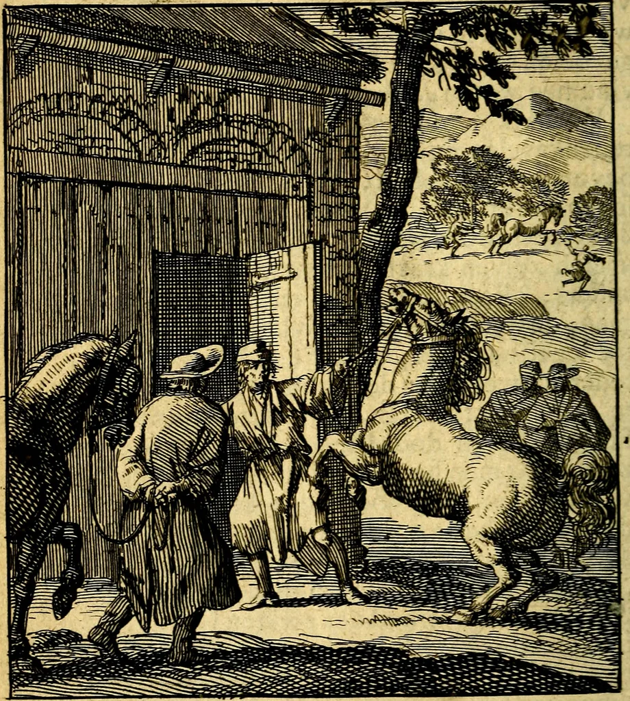 An illustration from De beginselen van Gods koninkryk in den mensch : uytgedrukt in verscheide zinne-beelden : als mede een Alleenspraake met God : benevens eenige Stigtelyke rymen, 1738, leaf 141