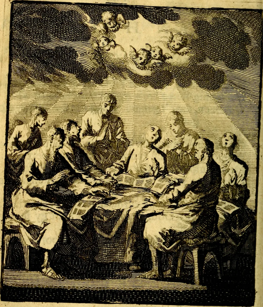 An illustration from De beginselen van Gods koninkryk in den mensch : uytgedrukt in verscheide zinne-beelden : als mede een Alleenspraake met God : benevens eenige Stigtelyke rymen, 1738, leaf 267