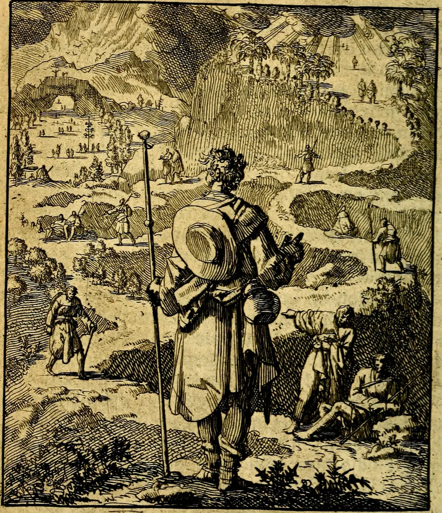 An illustration from De beginselen van Gods koninkryk in den mensch : uytgedrukt in verscheide zinne-beelden : als mede een Alleenspraake met God : benevens eenige Stigtelyke rymen, 1738, leaf 81