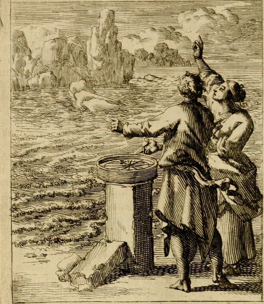 An illustration from De beginselen van Gods koninkryk in den mensch : uitgedrukt in zinnebeelden, 1689, leaf 147