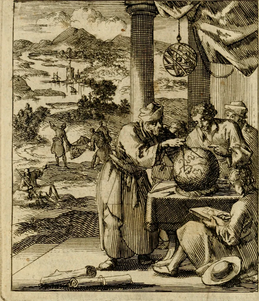 An illustration from De beginselen van Gods koninkryk in den mensch : uitgedrukt in zinnebeelden, 1689, leaf 87