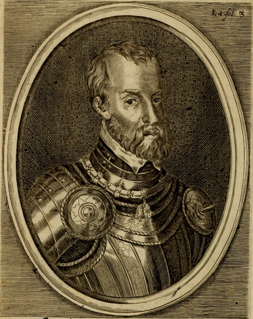 An illustration from De bello belgico : the history of the Low-Countrey warres, 1650, leaf 15