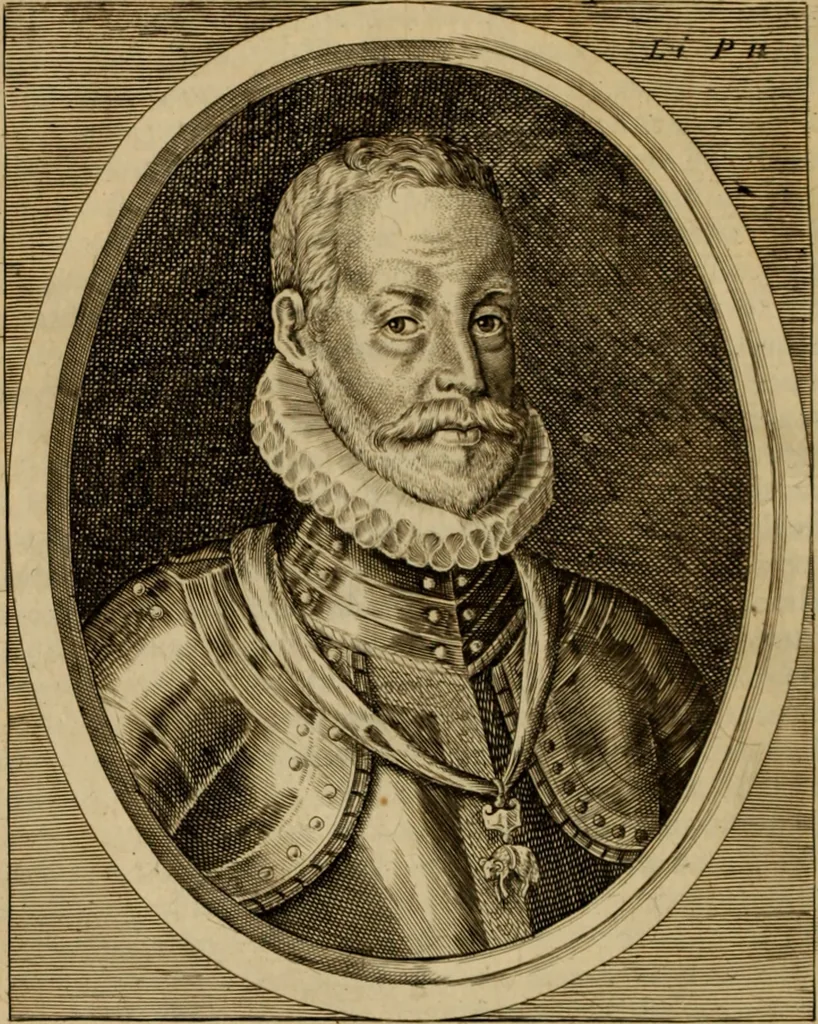 An illustration from De bello belgico : the history of the Low-Countrey warres, 1650, leaf 25