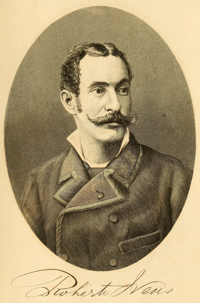 An illustration from De Benguella ás terras de Iácca; descripção de uma viagem na Africa central e occidental. Comprehendendo narrações, aventuras, e estudos importantes sobre as cabeceiras dos rios Cu-nene, Cu-bango, Lu-ando, Cu-anza e Cu-ango, e de grande parte do curso dos dois ultimos; alem da descoberta dos rios Hamba, Cauali, Sussa e Cu-gho, e larga noticia sobre as terras de Quiteca, N'bungo, Sosso, Futa, e Iácca, 1881, leaf 13