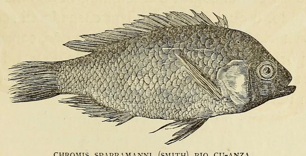 An illustration from De Benguella ás terras de Iácca; descripção de uma viagem na Africa central e occidental. Comprehendendo narrações, aventuras, e estudos importantes sobre as cabeceiras dos rios Cu-nene, Cu-bango, Lu-ando, Cu-anza e Cu-ango, e de grande parte do curso dos dois ultimos; alem da descoberta dos rios Hamba, Cauali, Sussa e Cu-gho, e larga noticia sobre as terras de Quiteca, N'bungo, Sosso, Futa, e Iácca, 1881, leaf 249