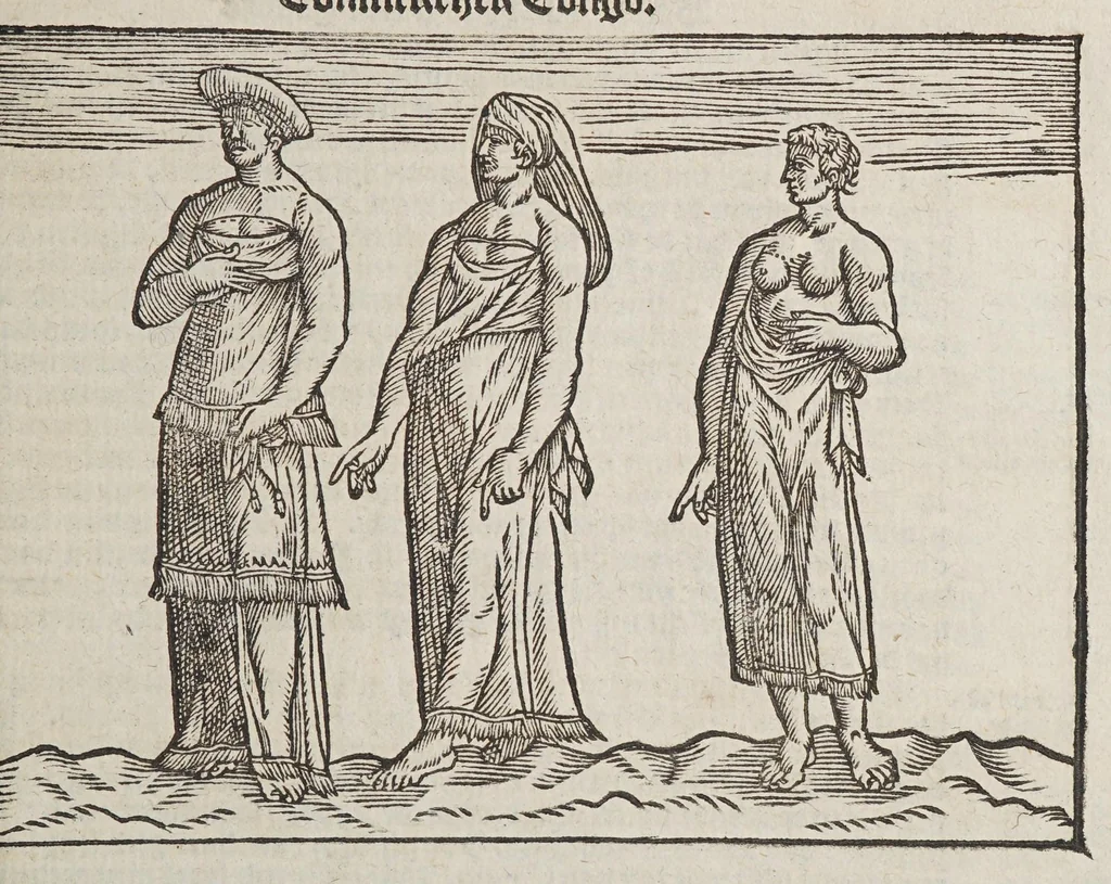 An illustration from De beschryvinghe vant groot ende vermaert coninckrijck van Congo, ende de aenpalende oft ommegheleghen landen, met verclaringhe van veel sonderlinghe saken, ende gheschiedenissen vanden selfden coninckrijcke. ..., 1596, leaf 87