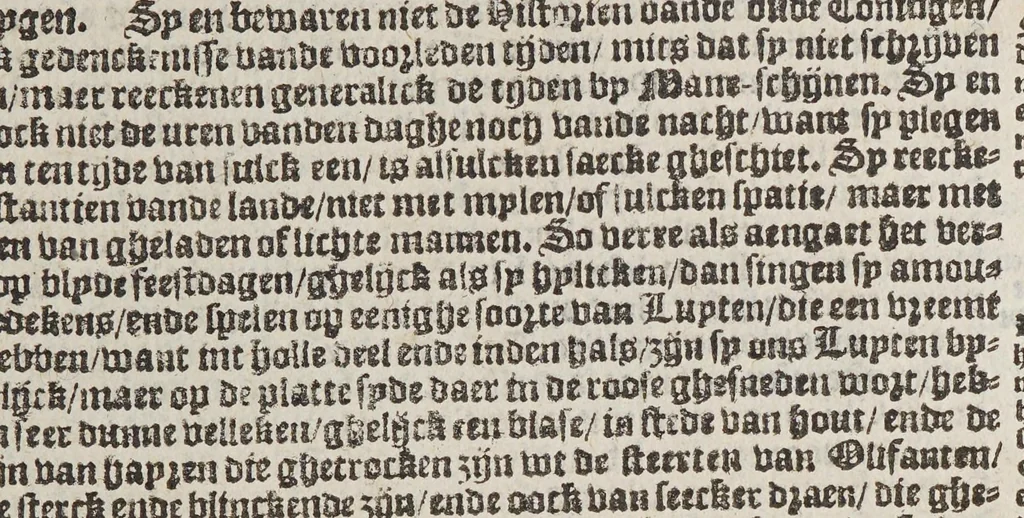 An illustration from De beschryvinghe vant groot ende vermaert coninckrijck van Congo, ende de aenpalende oft ommegheleghen landen, met verclaringhe van veel sonderlinghe saken, ende gheschiedenissen vanden selfden coninckrijcke. ..., 1596, leaf 89