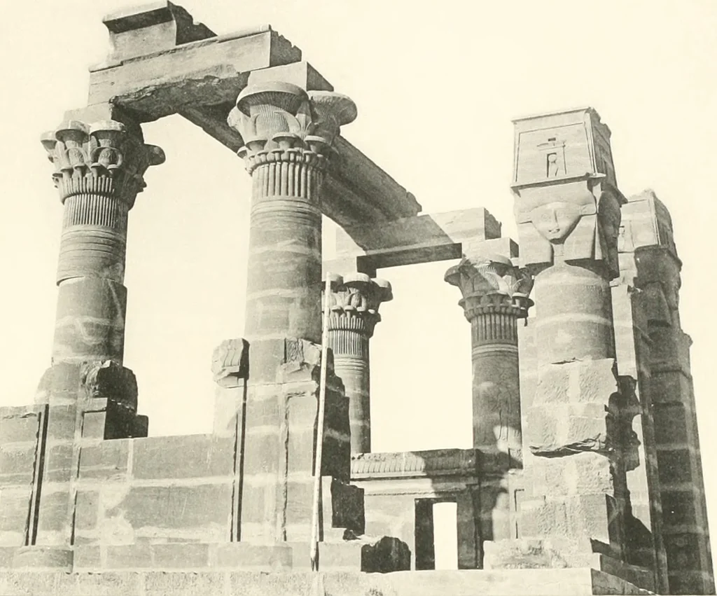 An illustration from Debod bis Bab Kalabsche, 1911, leaf 108