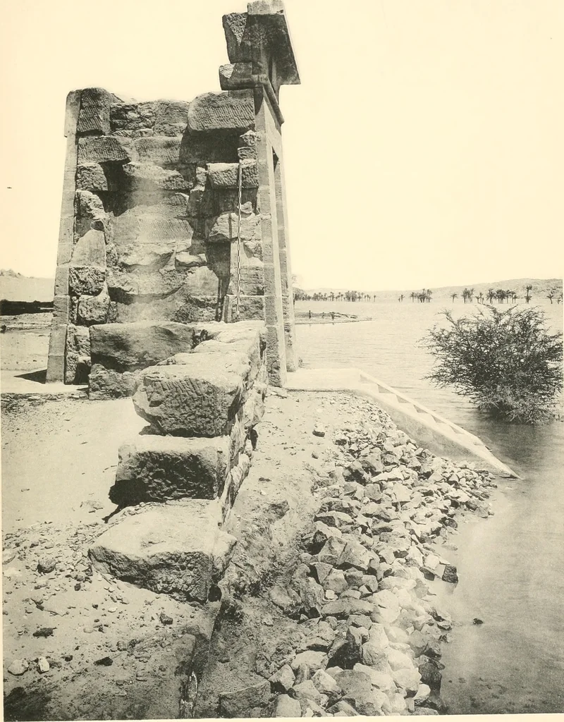 An illustration from Debod bis Bab Kalabsche, 1911, leaf 12