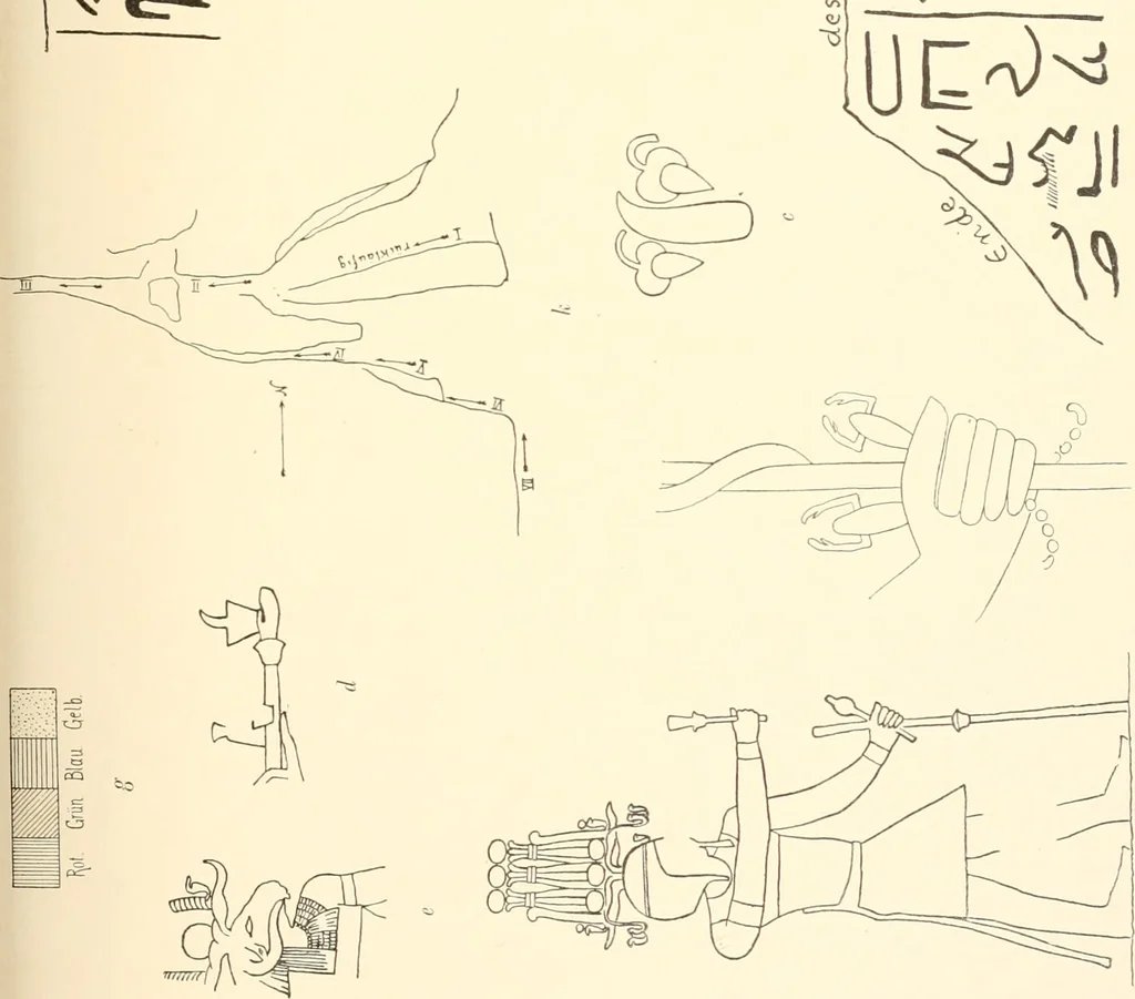 An illustration from Debod bis Bab Kalabsche, 1911, leaf 220