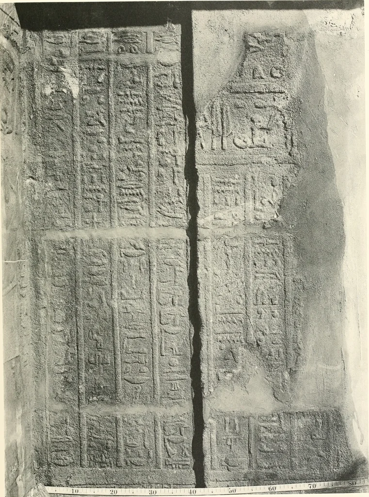 An illustration from Debod bis Bab Kalabsche, 1911, leaf 38