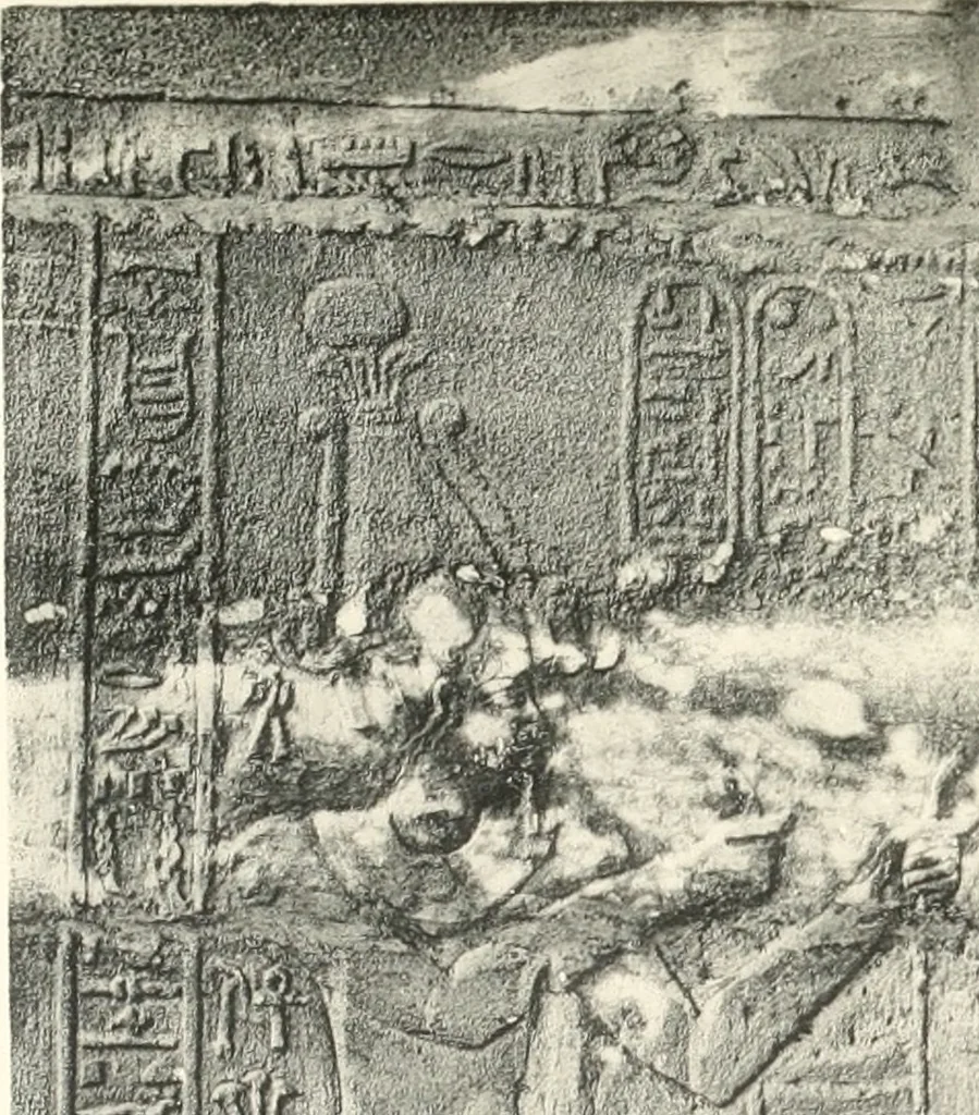 An illustration from Debod bis Bab Kalabsche, 1911, leaf 78