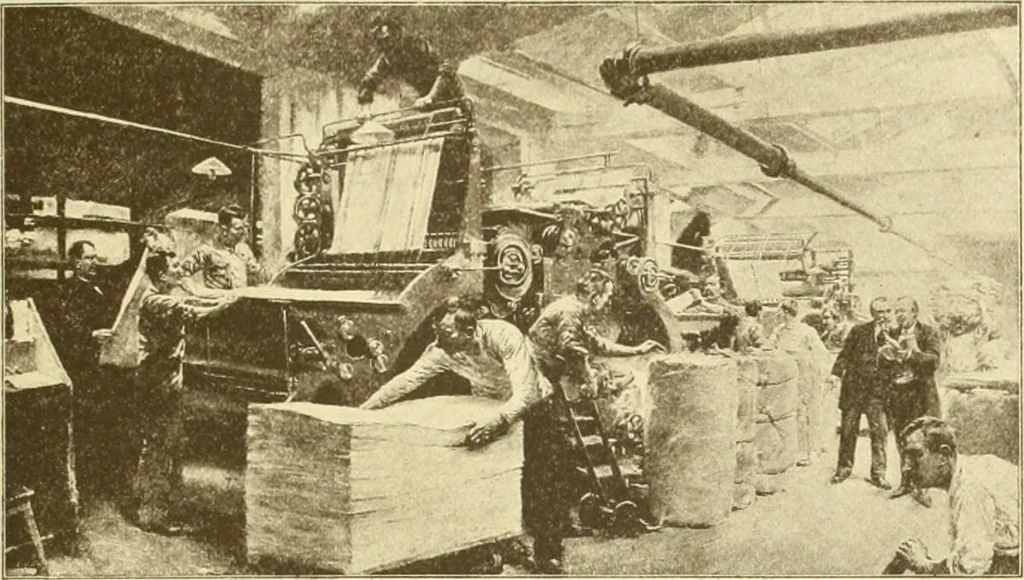 An illustration from Débuts de l'imprimerie en France. L'Imprimerie nationale. L'Hôtel de Rohan, 1905, leaf 125