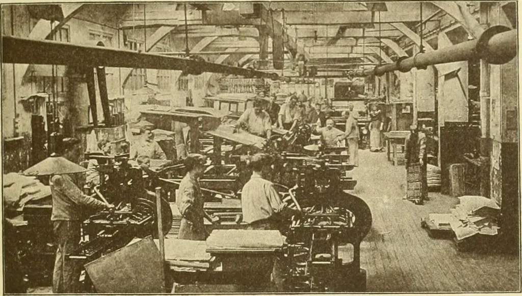 An illustration from Débuts de l'imprimerie en France. L'Imprimerie nationale. L'Hôtel de Rohan, 1905, leaf 135