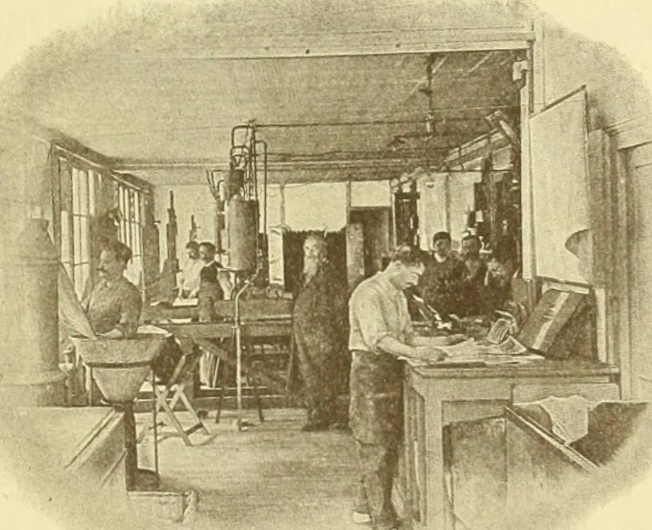 An illustration from Débuts de l'imprimerie en France. L'Imprimerie nationale. L'Hôtel de Rohan, 1905, leaf 139