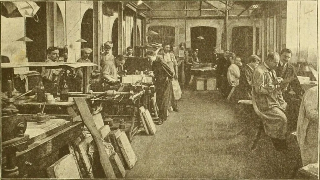 An illustration from Débuts de l'imprimerie en France. L'Imprimerie nationale. L'Hôtel de Rohan, 1905, leaf 167