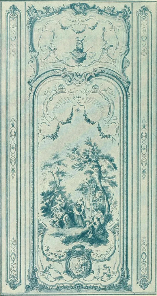 An illustration from Débuts de l'imprimerie en France. L'Imprimerie nationale. L'Hôtel de Rohan, 1905, leaf 216