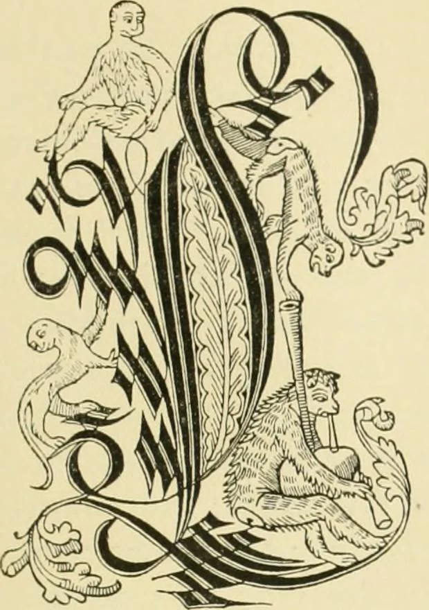 An illustration from Débuts de l'imprimerie en France. L'Imprimerie nationale. L'Hôtel de Rohan, 1905, leaf 37