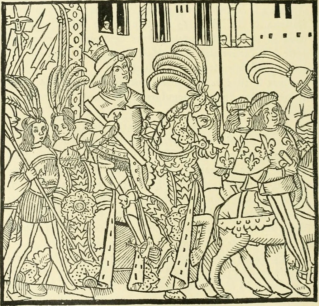 An illustration from Débuts de l'imprimerie en France. L'Imprimerie nationale. L'Hôtel de Rohan, 1905, leaf 62