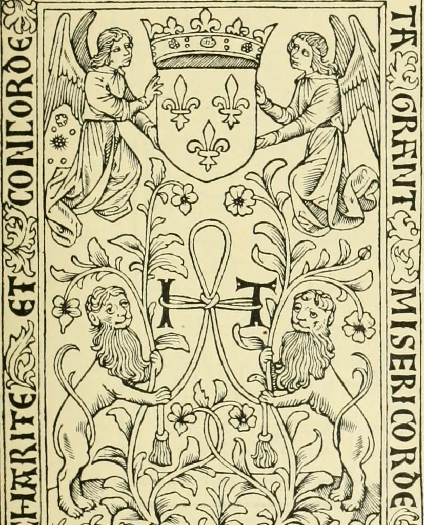 An illustration from Débuts de l'imprimerie en France. L'Imprimerie nationale. L'Hôtel de Rohan, 1905, leaf 65